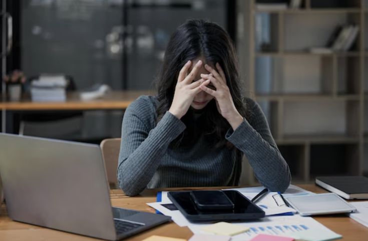 stressed woman