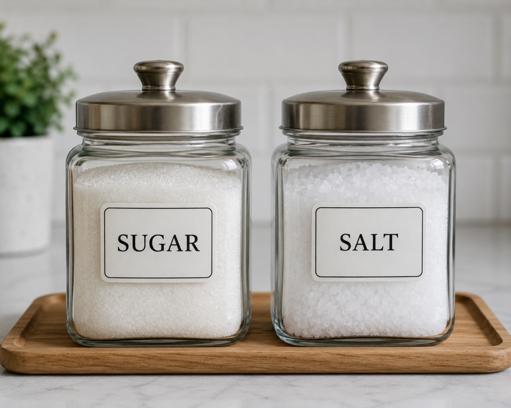 Health effects of excess sugar and salt infographic